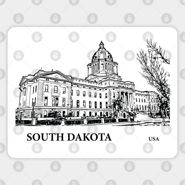 South Dakota State USA Magnet by Lakeric
